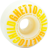 GHETTO CHILD CLASSIC LOGO 54MM WHT/YEL WHEELS SET