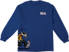 REAL COMIX LONGSLEEVE TSHIRT SMALL ROYAL