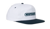 Independent Baseplate Mid Profile Hat White Navy Snapback