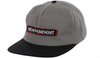 Independent Groundwork Mid Profile Hat Grey Black Red Snapback