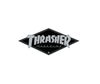 Thrasher Diamond Sticker Black Silver 3 inch