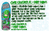 HEROIN CURB CRUSHER XL BARF SKATE DECK BLUE GREEN 10.25x32