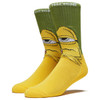 Toy Machine Bored Sect Crew Socks Green Yellow OneSize