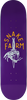 SNAKE FARM THE BOOM STICK SKATE DECK-8.25 PURPLE/YEL