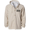 Spring Break Hooded Coach Jacket Khaki