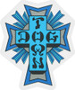 DOGTOWN CROSS STICKER DECAL