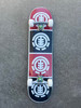 Element Mini Logo Globe  Skateboard Comp Red Blue 7.5