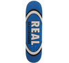 Real Classic Oval R1 Skate Deck Blue Black 8.5