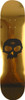 ZERO SINGLE SKULL FOIL SKATEBOARD DECK-8.12 GOLD/BLK