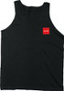 CHOCOLATE RED SQUARE TANK TOP L-BLACK