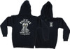 SPITFIRE SPEED KILLS ZIP HOODY SWEATSHIRT SMALL BLACK