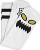 TOY MACHINE MONSTER FACE CREW SOCKS WHITE 1 pair