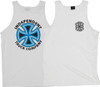 INDEPENDENT BAUHAUS CROSS Tshirt TANK LARGE-WHT/BLUE