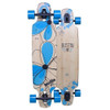 Bustin Reflex Longboard Skateboard Deck Natural Blue 36
