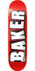 Baker Brand Logo Skate Deck Red MINI 7.3