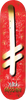 DEATHWISH FACCHINI GANG LOGO ORCHIDS SKATEBOARD DECK-8.25 RED/GOLD