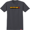 SPITFIRE LTB SS TSHIRT SMALL  CHARCOAL