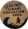 BEATNIK TSUNAMI EVACUATION AREA SIGN