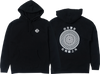 SPITFIRE SCI-FI SILENCE HOODIE MEDIUM BLACK