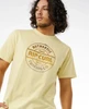 Rip Curl Surf Revival Stamp Tshirt Vintage Yellow