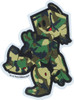 FILMBOT CAMO UNDERCUT DECAL STICKER single