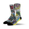 Merge4 New Deal Sticker Socks Black L (7-12)