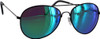 NECTAR SUNGLASSES AVIATOR POLARIZED BALTIC MATTE BLK/ GRN BLU