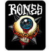 Bones Iron Sun Decal Black 3" (single)