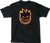 SPITFIRE CHARRED REMAINS SS Tshirt SMALL BLK/ORG