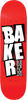 BAKER REYNOLDS STACKED RED SKATEBOARD DECK 8.0 B2