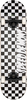 SPEED DEMONS CHECKERS SOFT TOP SKATEBOARD COMPLETE 7.25 BLK/WHT