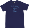 THRASHER GONZ LOGO SS TSHIRT LARGE  NAVY/LT.BLUE