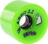 ABEC11 ZIGZAGS 66mm 80a LIME Skateboard Wheels