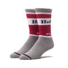 Huf Can Crew Socks Grey Heather