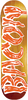 BACON LOGO SKATEBOARD DECK 8.5 ASST.STAIN/ORANGE LOGO