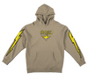 KROOKED BIRD LIGHTENING SLEEVE HOODIE SWEATSHIRT MEDIUM SAND