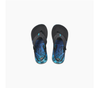 Reef Ahi Aqua Palms Sandals Kids Blue