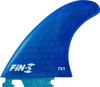 FIN-S TK-1 HONEYCOMB BLUE 3 fins