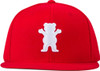 GRIZZLY BEAR LOGO HAT ADJUSTABLE SNAP-RED/WHT starter/snapback