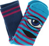 TOY MACHINE SECT EYE STRIPE CREW SOCKSMALL AQUA NAVY/PURPLE