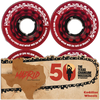 CADILLAC 56mm TCM CHAINSAW RED WHEELS SET
