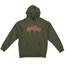 Spitfire Venom Hoodie Olive Red
