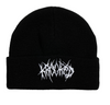 Krooked Necro Script Beanie Black White One Size