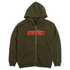 Spitfire DemonSeed Embroidered ZipUp Hoodie Olive
