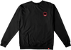 SPITFIRE LIL BIGHEAD FILL CREWNECK SWEATSHIRT MEDIUM-BLK/BLK/RED/WHT