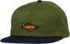 KROOKED MERMAID FISH HAT ADJ-OLIVE/NAVY