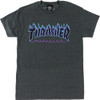 THRASHER FLAME SS TSHIRT SMALL CHARCOAL HEATHER