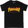 THRASHER FLAME SS Tshirt XLARGE-BLACK