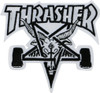 THRASHER SK8-GOAT PATCH WHT/BLK