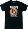 THRASHER OUTLAW SS TSHIRT SMALL BLACK